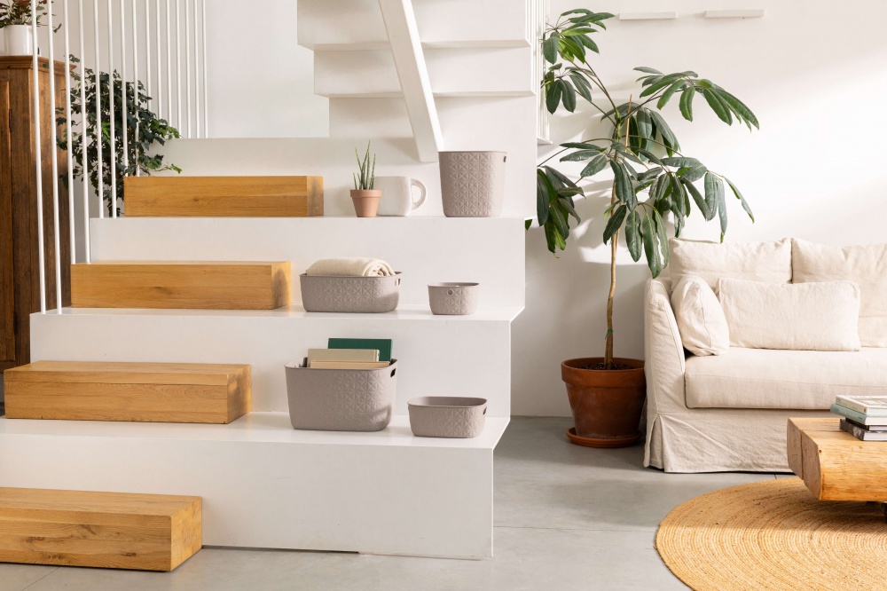 Кошик для зберігання Curver бежевий Softex 19 л 221x379x292 мм