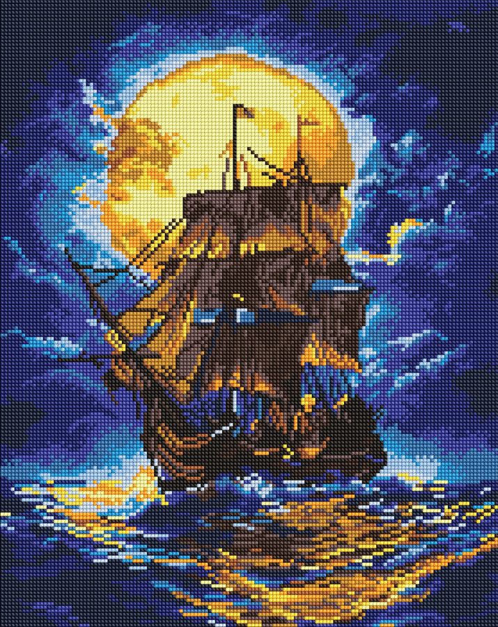 Алмазная мозаика Там, где небо встречается с морем ©art_selena_ua Ideyka