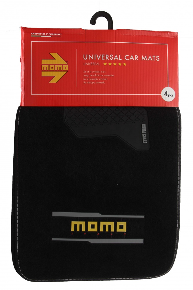 Набор ковриков MOMO CM005BG текстиль с резиновыми вставками 4 шт./уп. универсальные