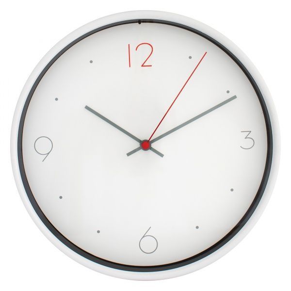 Часы настенные OFFICE PROMO белый Economix