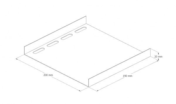 З’єднувач лотка 200 мм 