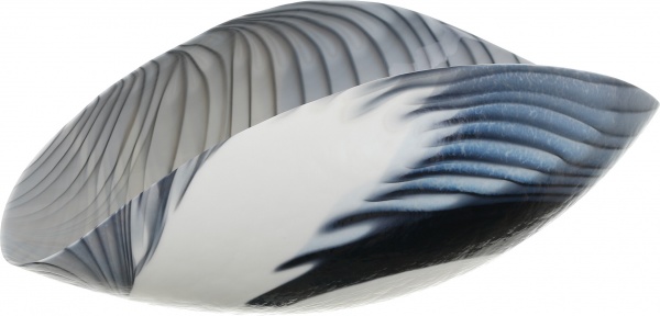 Фруктовница Yalos Murano ANDALUSIA 19 см слоновая кость с черной филигранью 