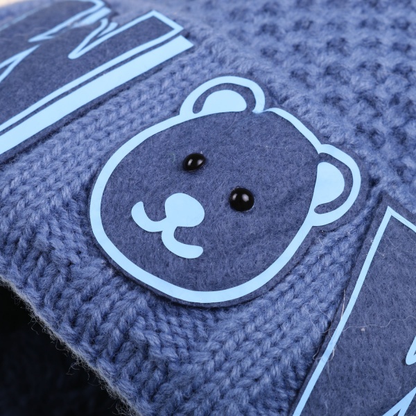 Шапочка дитяча для хлопчика Kraft+ р.42-44 синій 2051 