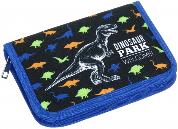 Пенал школьный Dino Парк Динозавров Lider разноцветный