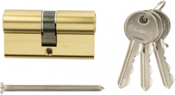 Циліндр Abus E50 30x30 ключ-ключ 60 мм матова латунь 2240631717016
