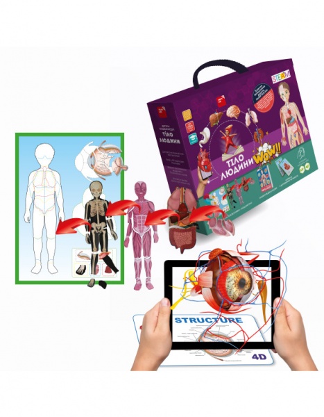 Игровой набор FastAR Kids Тело человека с дополненной реальностью и звуком T0002