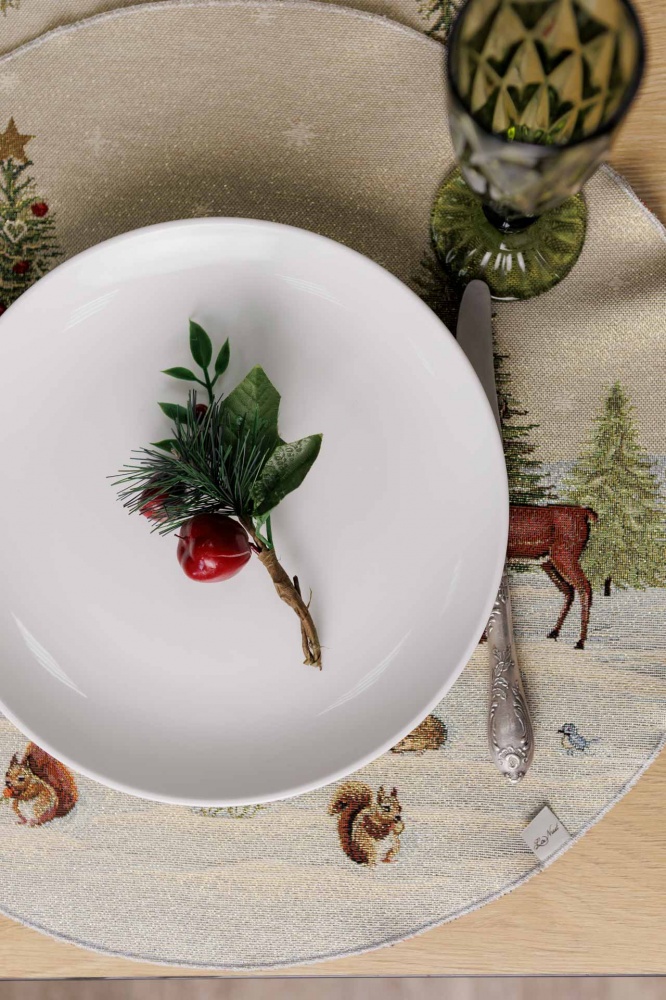 Серветка La Nuit Зимовий ліс d45