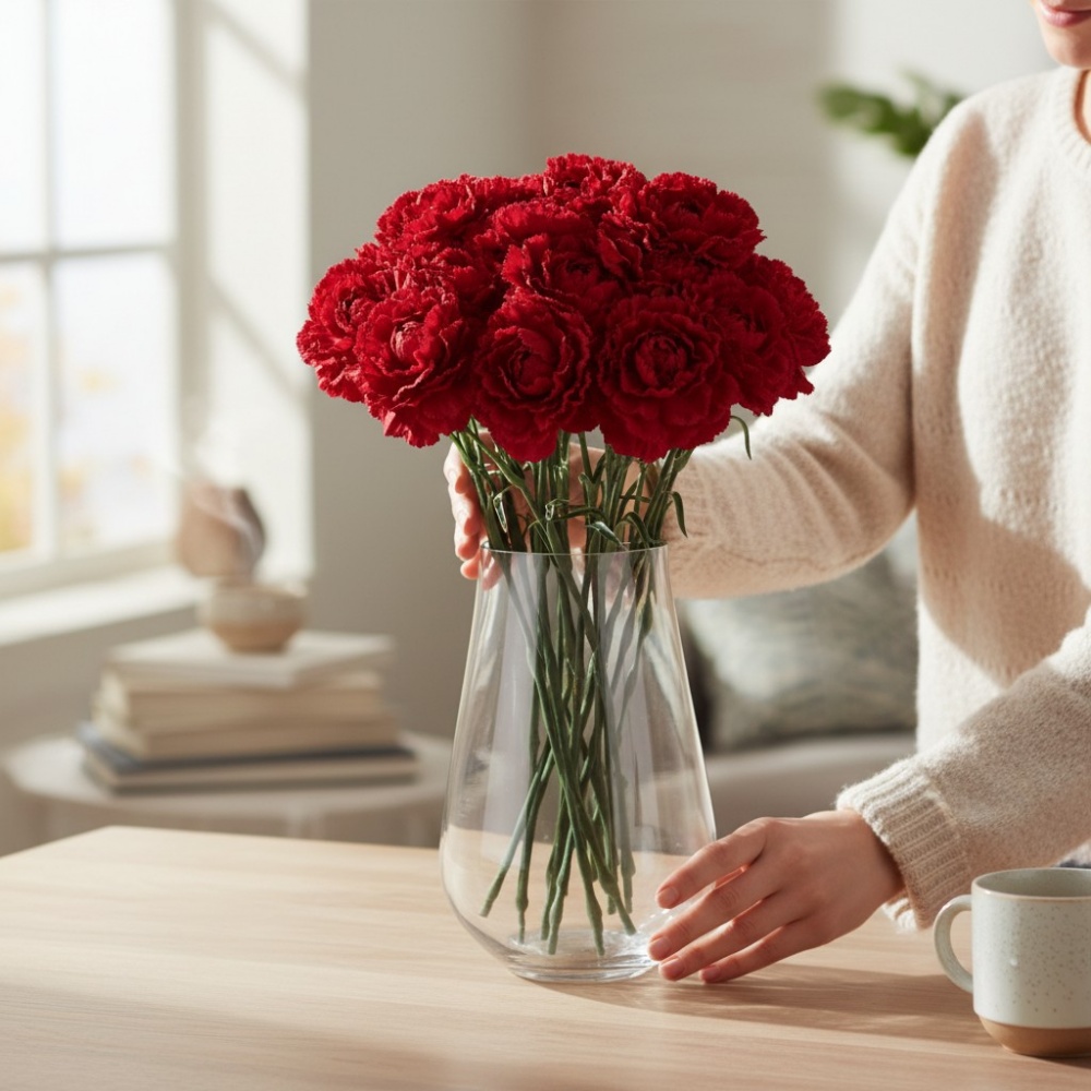 Ваза скляна Wrzesniak Glassworks Luster Optic 28 см сіра 17-9524C black luster