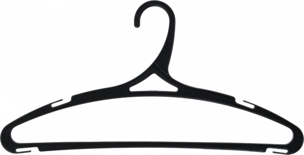 Набір вішалок Vivendi Everyday Black 44 см пластик чорний 5 шт.