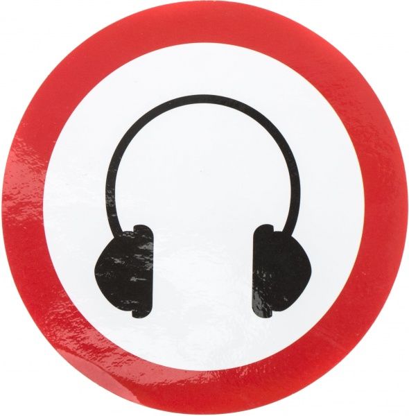 Наклейка  Глухой за рулем