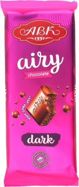 Шоколад АВК пористий чорний 85 г 