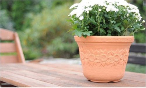 Горщик пластиковий SUNNY 300 мм круглий 7л цегляний (10250) 