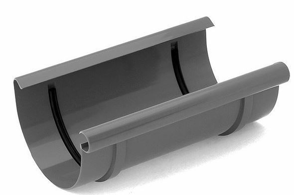 Муфта желоба Bryza 125 мм графит 