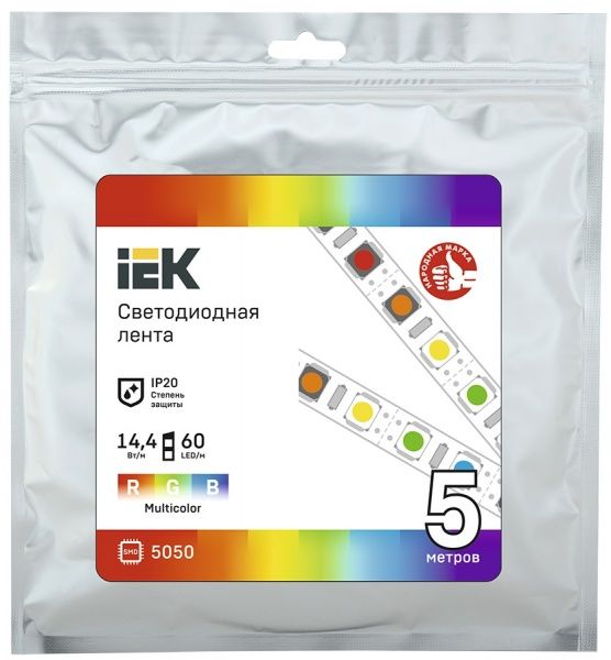 Лента светодиодная 14,4 Вт IP20 12 В разноцветный (RGB) LSR2-3-060-20-3-05