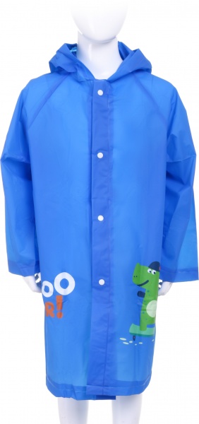 Дождевик для мальчика Susino Динозавры р.130 голубой RP213 XXL (130-145) 