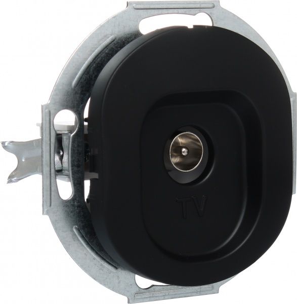 Розетка TV Aling-Conel Eon черный E612I.E1