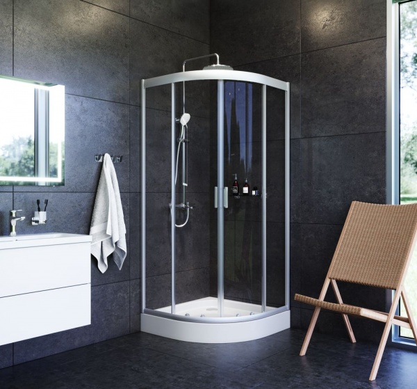 Душевое ограждение AM.PM Gem 1/4 Round 90x90 W90UG-401-090MT