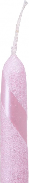Свічка конусна металева рожева 40 см Pako-If
