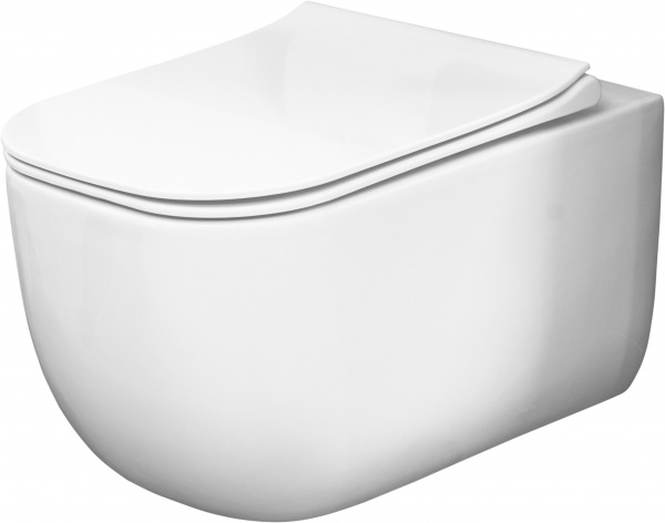 Унитаз подвесной ScandiSPA BRAVE V2.0 Rimless сиденье Duroplast SLIM soft-close