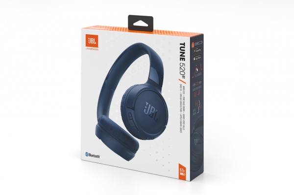 Навушники бездротові JBL® Tune 520BT blue (JBLT520BTBLUEU) 