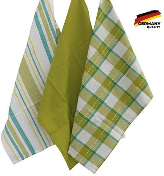 Набір рушників кухонних Pasado 65х45 зелений 3 шт. 45x65 см Kela зелений 