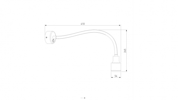 Світильник настінний Strotskis Molly 1x7 Вт срібний 1015 MRL LED 