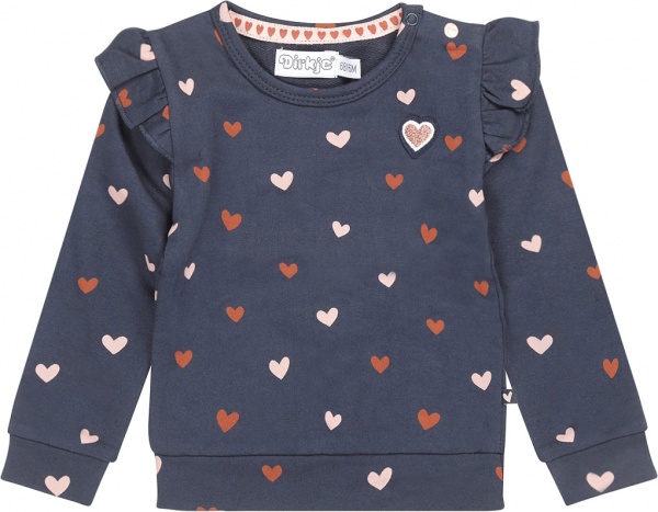 Свитшот для девочки Dirkje Heart р.98 синий U44447-35 