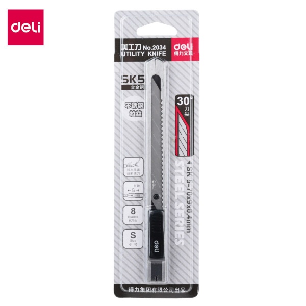 Нож канцелярский Deli 2034 