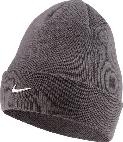 Шапка Nike Y NK BEANIE METAL SWOOSH CI3711-056 OS серый