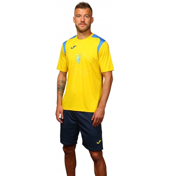 Футболка форми збірної України 2021 Joma Ukraine Official Replica T-shirt 101264.907 р.L жовтий