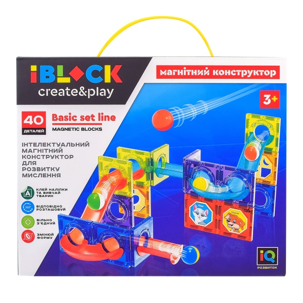 Конструктор магнитный Iblock PL-921-250