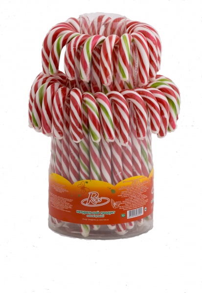 Льодяники ROKS Посох новорічний1 шт./48 г