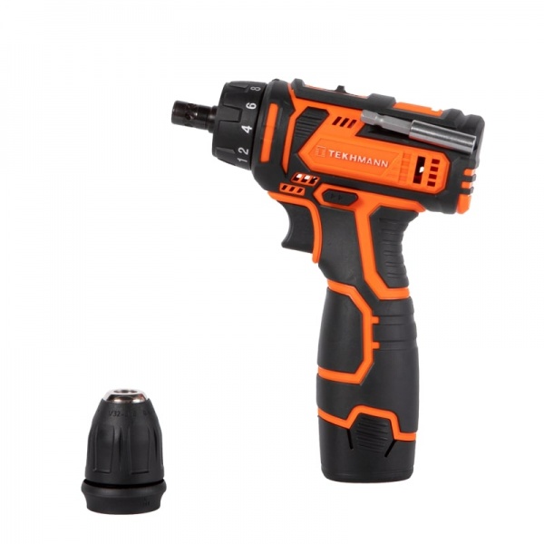 Шуруповерт аккумуляторный Tekhmann TCD-12 S2 BS KIT 850977