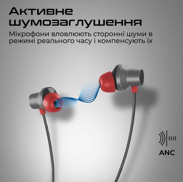 Навушники Promate Velcon black (velcon.black) 