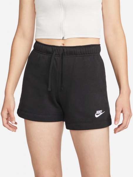 Шорты Nike W NSW CLUB FLC MR SHORT DQ5802-010 р. M черный