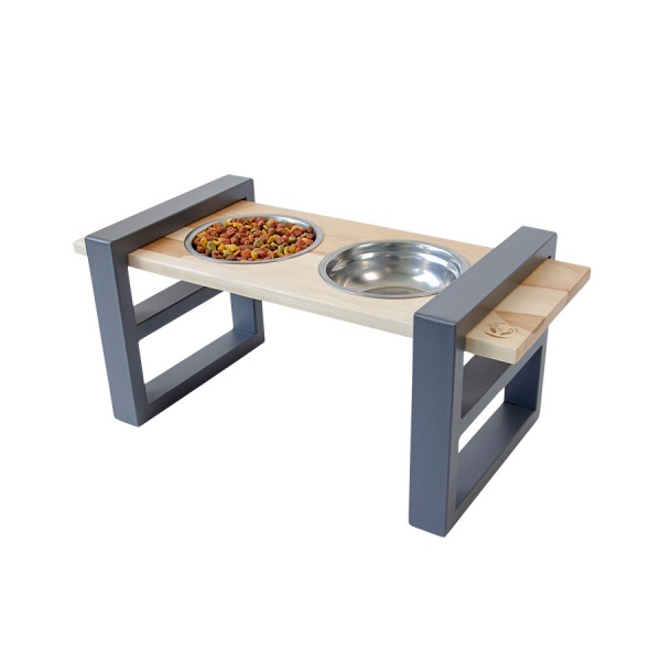 Годівниця 10 центів для Джека №1 M/L 2х600 мл графіт