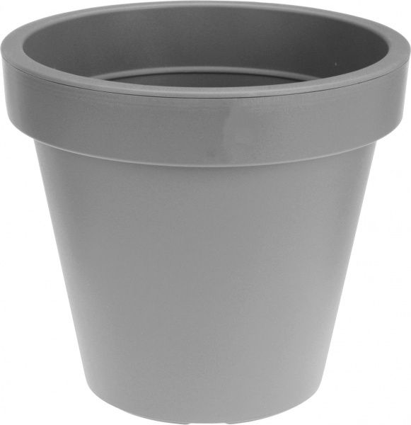 Горщик для квітів 20 см круглий сірий (Y54197710) 