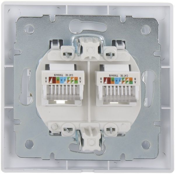 Розетка комп’ютерна подвійна UP! (Underprice) One Plus білий 706-0202-141