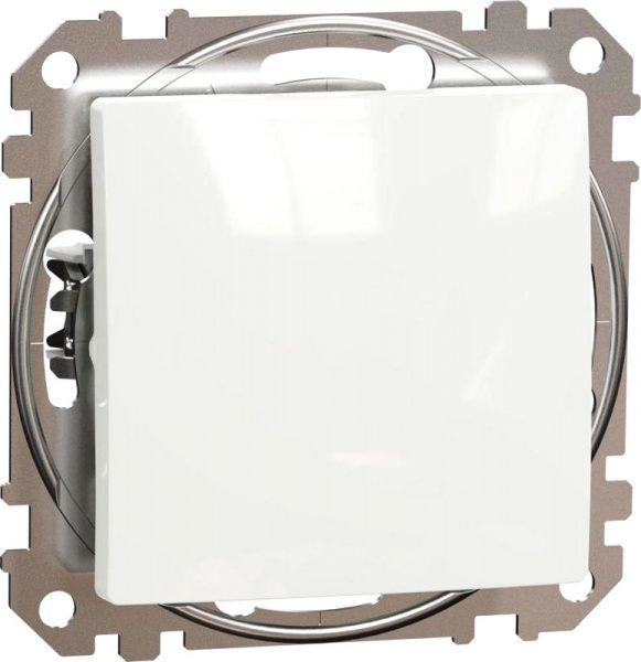 Переключатель проходной одноклавишный Schneider Electric Sedna Design без подсветки 10 А 250В белый SDD111107