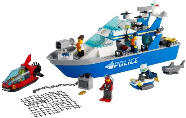 Конструктор LEGO City Катер полицейского патруля 60277