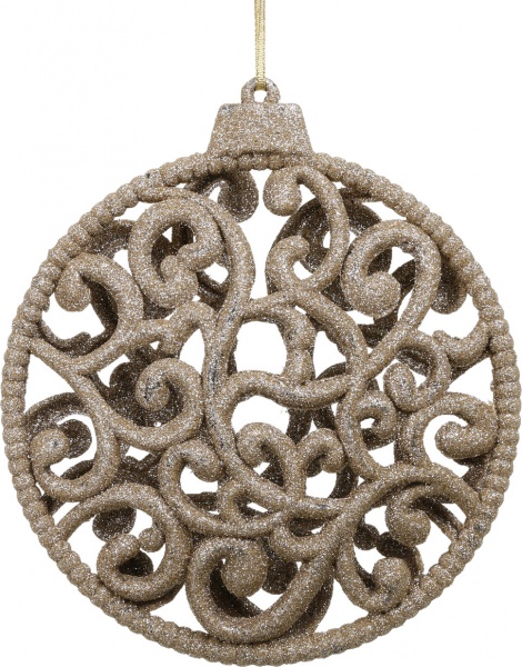 Елочная игрушка Медальон 18x20x4 см SD22-072G 