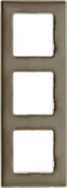 Рамка тримісна Legrand Etika універсальна світла галька 672523