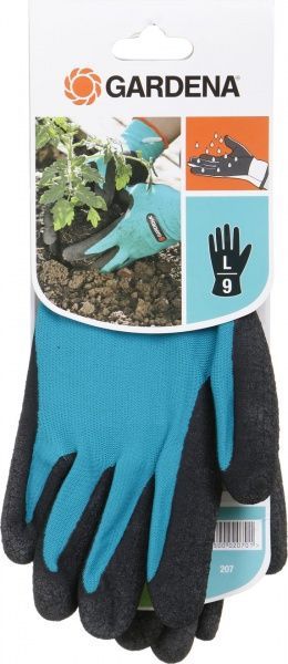 Перчатки Gardena для работы с почвой с покрытием латекс L (9) 00207-20.000.00