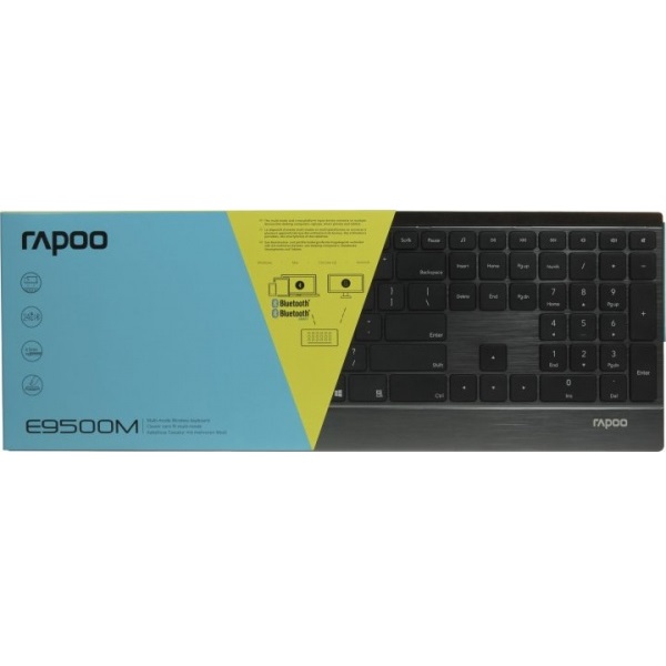 Клавіатура бездротова RAPOO (E9500M black) black 