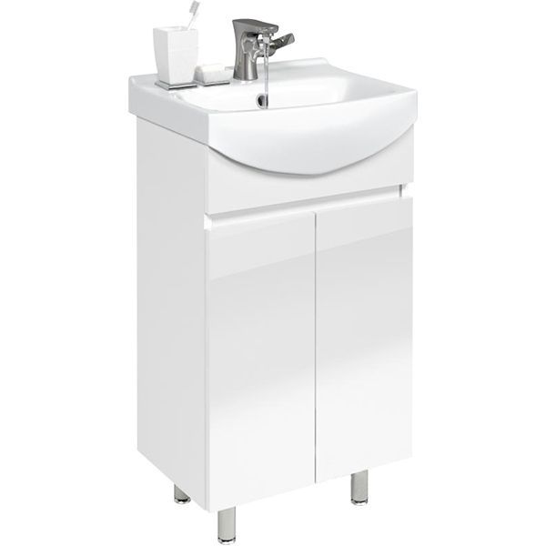 Тумба напольная Грейд Агата белая под умывальник Cersania 60