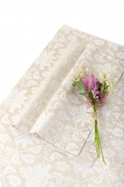 Серветка під тарілку Версаль 120-23/00 40x40 см бежевий/золотий Едельвіка 