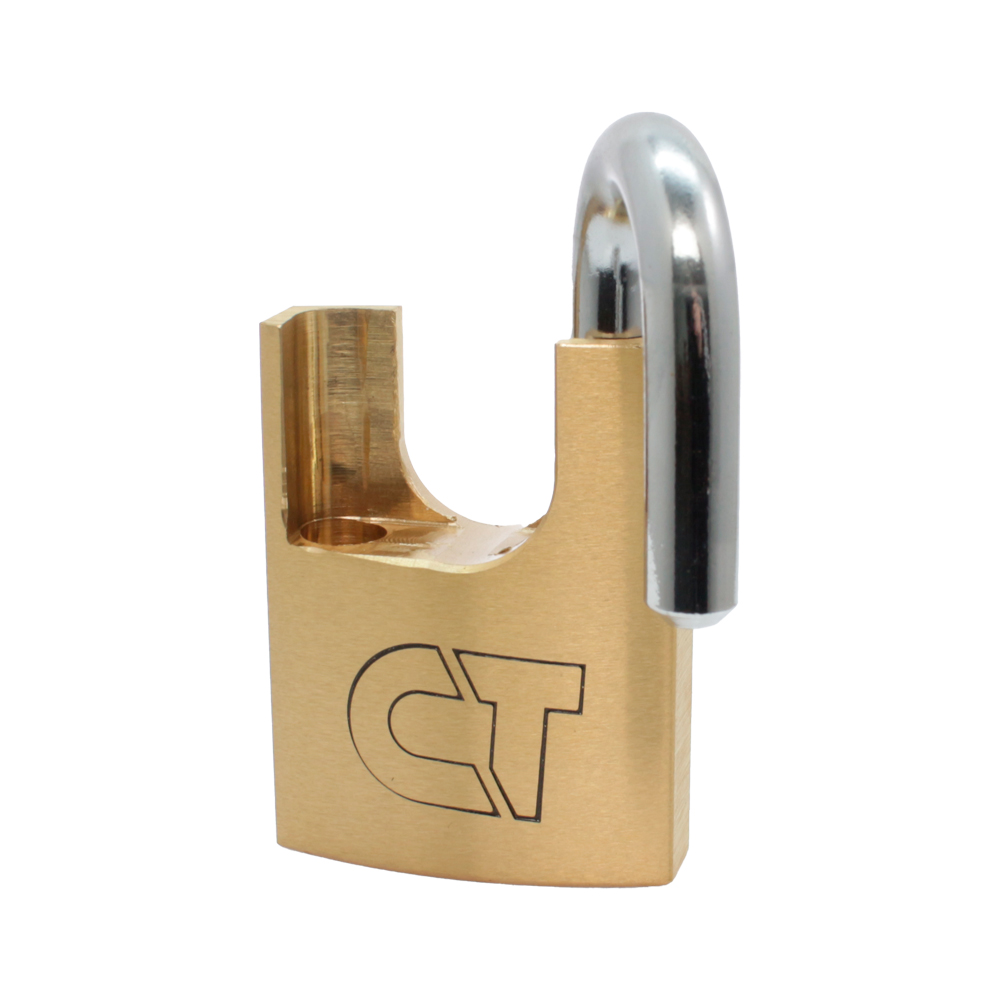 Замок навесной Comit 50 мм латунный полузакрытый (амбарный)