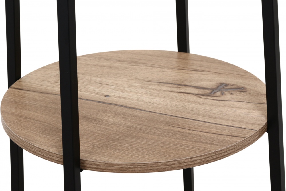 Вешалка-стойка для одежды Центр Меблів Твин 480х480х1700 мм черный/бежевый