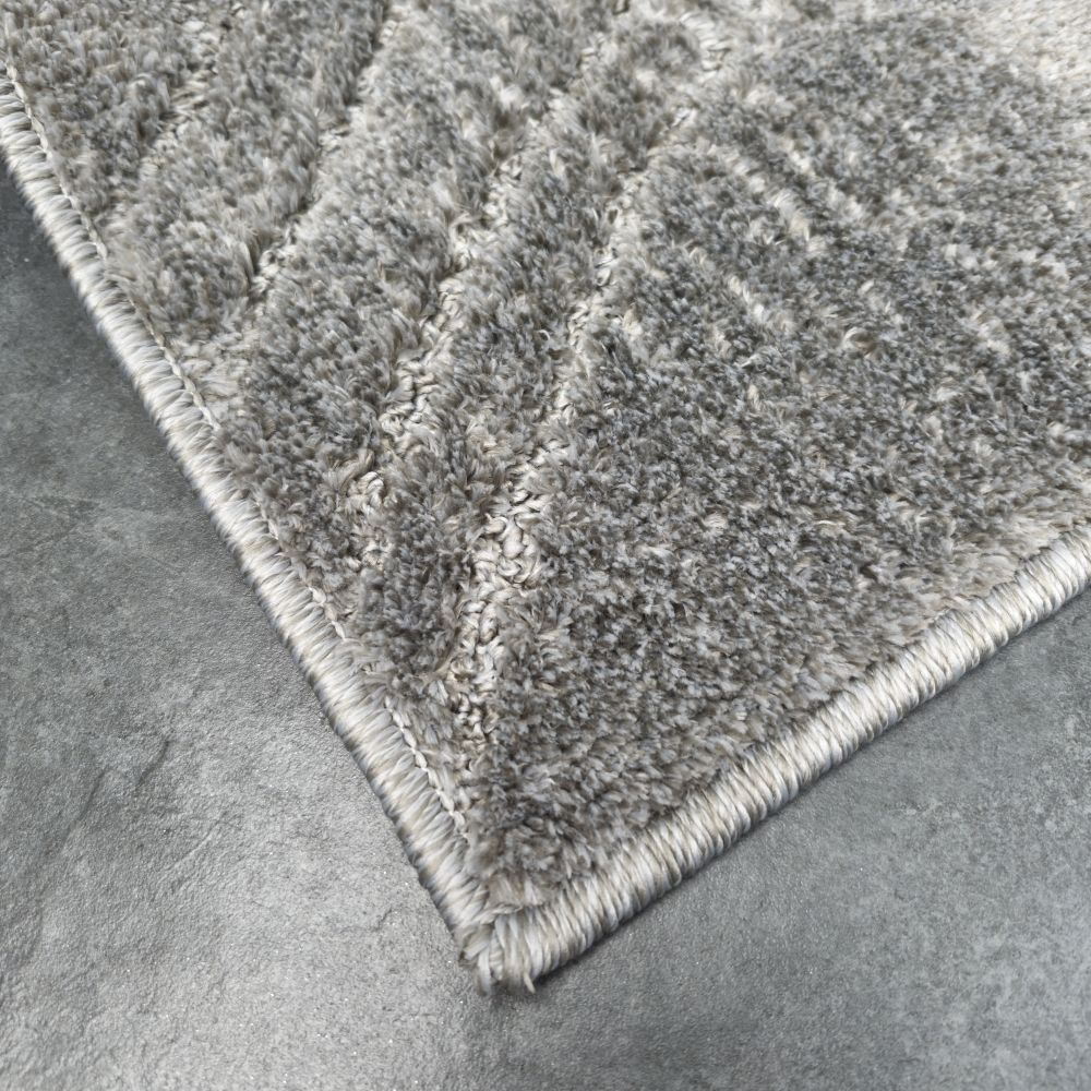 Набор ковриков Dariana Joy 57х100 см + 57x50 см серый абстракция