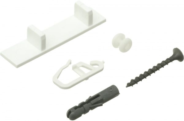 Комплект фурнітури ОМіС до стельового карнизу ОМ2 набірний 180 см білий 